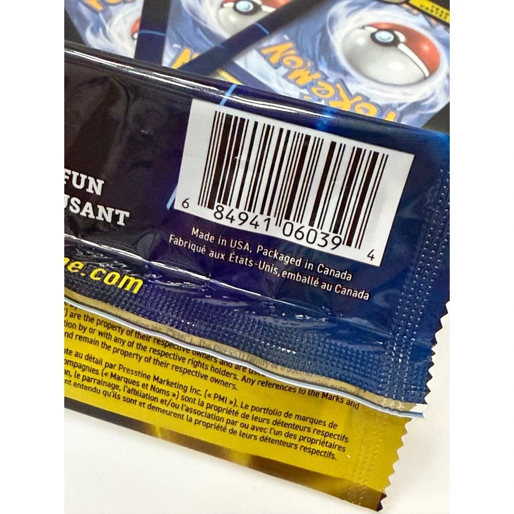 5 Presstine Pressti Pack Pokemon Trading Card Packs 3 Cards Per Pack New Sealed